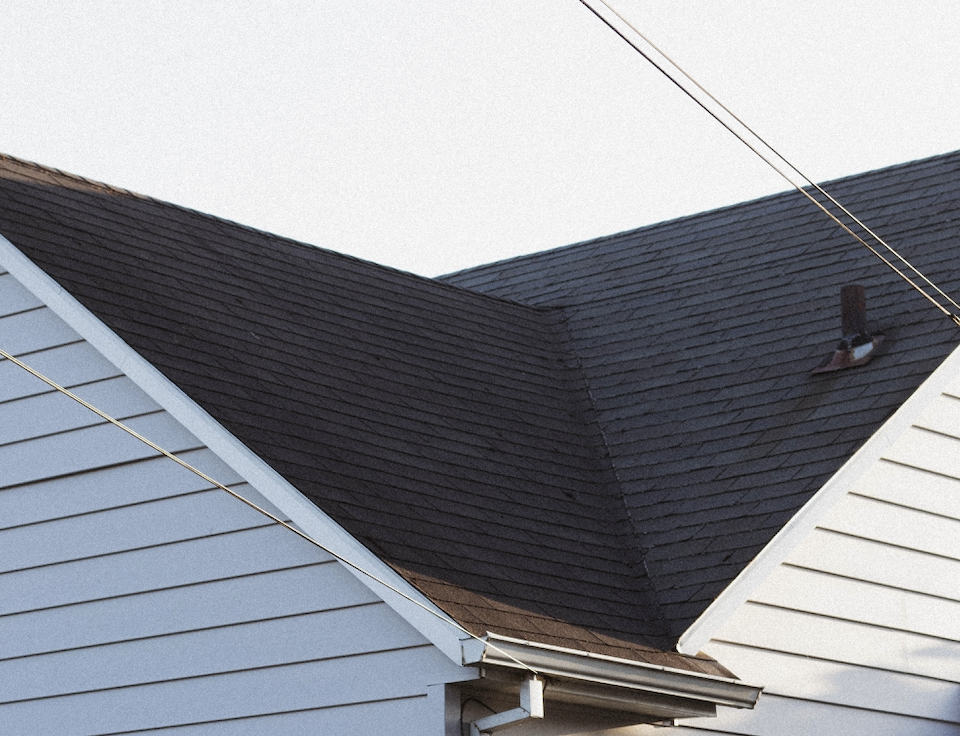newly replaced roof shingles