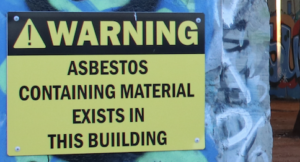 Warning for asbestos