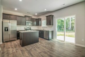sliding glass door kitchen