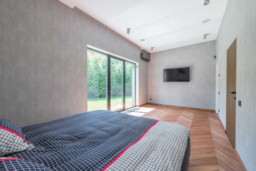 bedroom sliding glass door